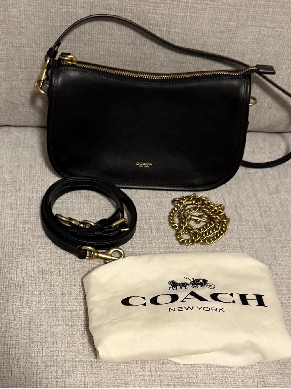Authentic Coach Black Waverly Bag